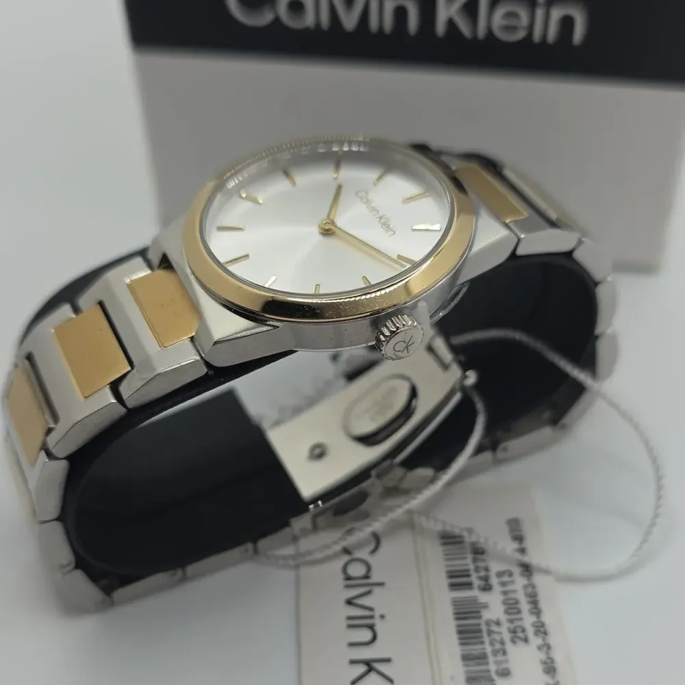 Calvin Klein Womens Watch CK Linear Two Tone 32mm